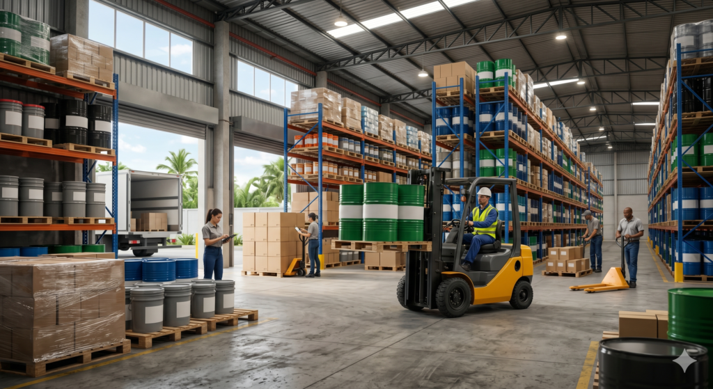 Centro de distribuição de lubrificantes industriais em Contagem MG