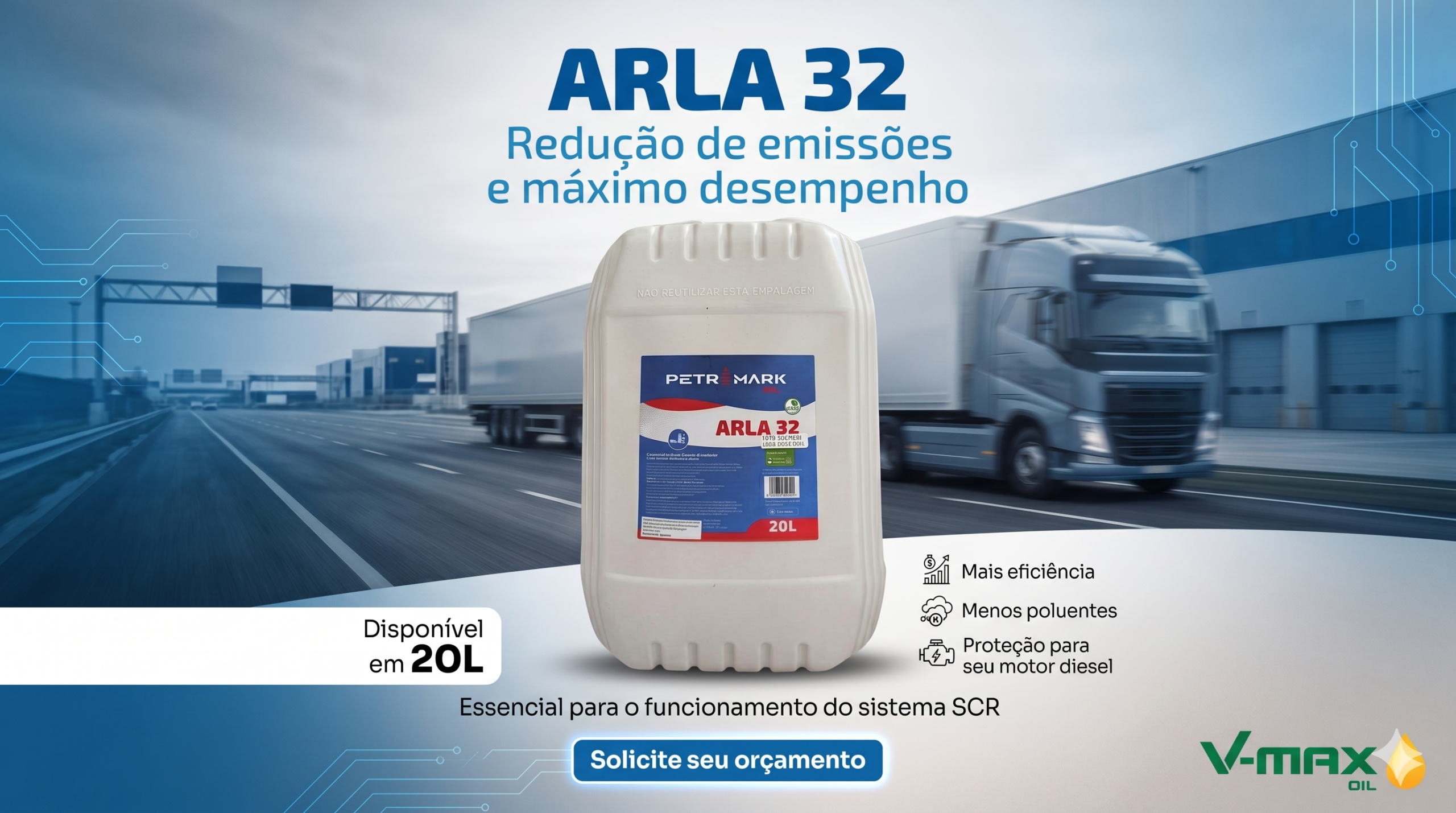 ARLA 32 Petromark 20 litros embalagem original lacrada