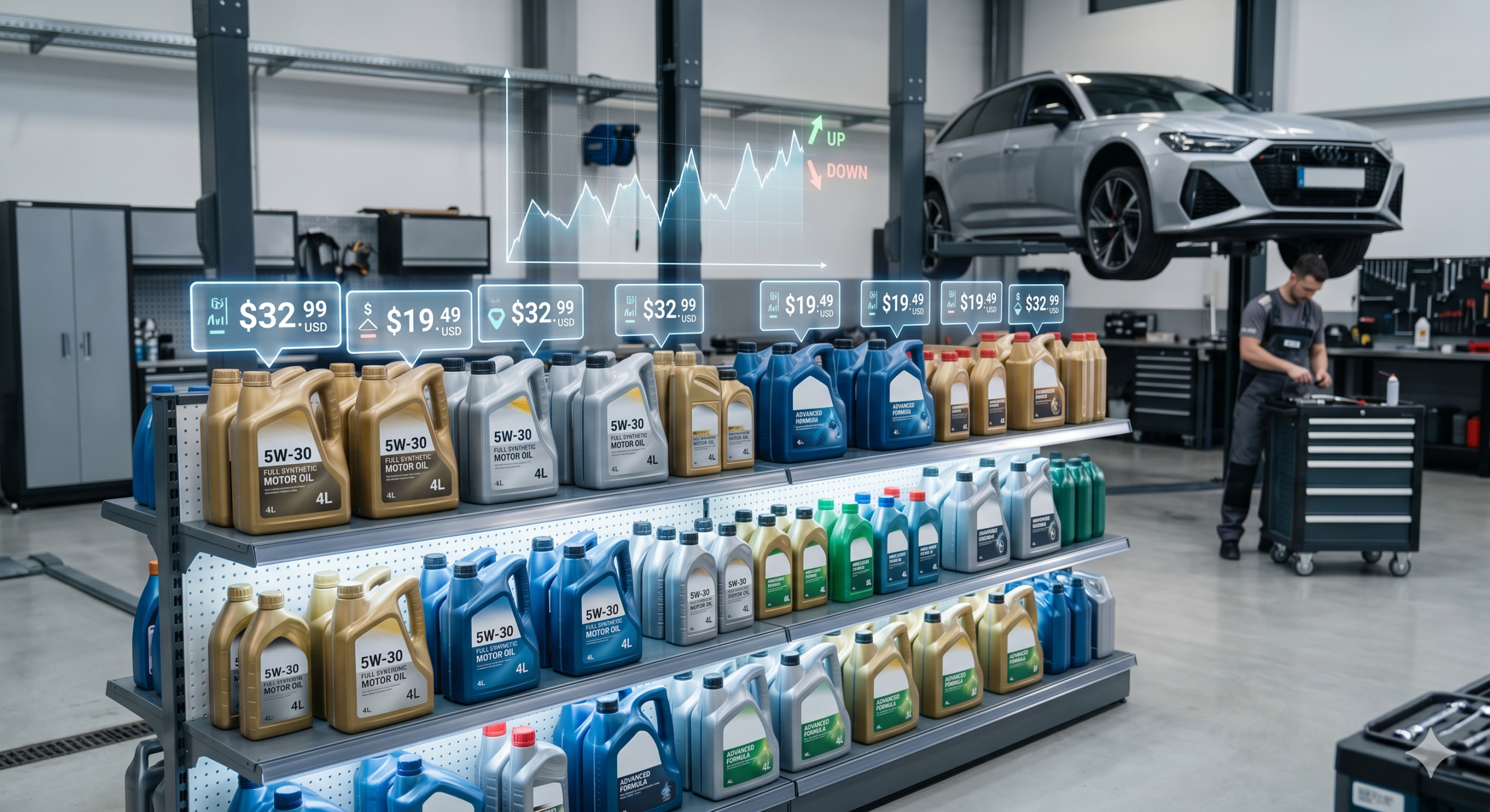 oscilação preços lubrificantes oficinas auto centers